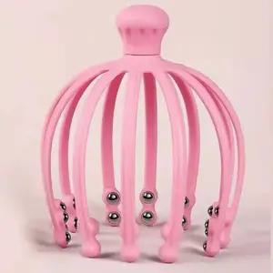 [골드스마일]두피 마사지기 지압 롤러 헤어 마사지 도구 회전형 안마기