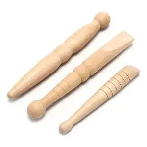 [골드스마일]마사지 나무 스틱 발 바디힐링 근육 이완 요법 도구