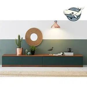 고품질 모던 디자인 거실장 넓은 수납 선반형 인테리어 거실장 2400거실장 티비다이 거실티비장 WFH807D