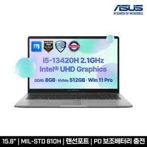 [ASUS 공식 리퍼비시] ASUS 엑스퍼트북 P1 P1503CVA-S70536X i5/8GB/512GB/윈11프로 인강/사무용 AI 노트북