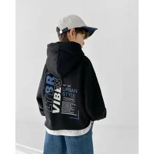 [리틀브로] (아동)B.어반기모후드티_블랙[티셔츠BFKD494C]