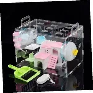 [골드스마일]햄스터하우스 DIY 아크릴 햄스터 케이지 풀세트 햄스터키우기 그네