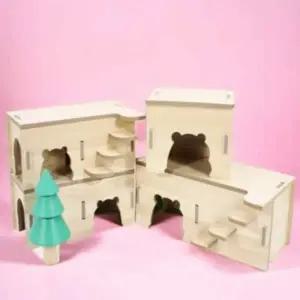 [골드스마일]햄스터 관찰존 계단방 소동물용품 햄스터가구 햄스터놀이터