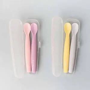 [골드스마일]실리콘 이유식스푼 이유식숟가락 아기이유식스푼 돌아기숟가락
