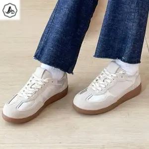 [애슬릿] 소 가죽 스니커즈 단화 플랫 여성 독일 캐주얼 발 편한