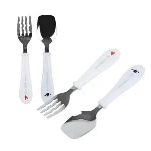 아기 어린이 스푼 포크 세트 수저 어린이집 유치원 (WFG1UBZ)