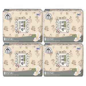 쏘피 귀애랑 무표백 대형 14매, 4개