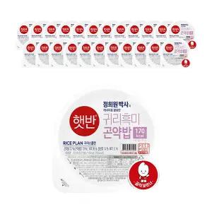 CJ 라이스플랜 귀리흑미 곤약밥 150g, 24입, 1개
