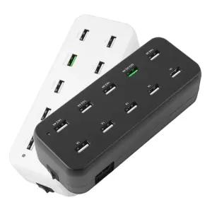 10포트 USB 멀티탭 멀티 충전 퀵차지 고속 충전 1포트 핸드폰 스마트폰 태블릿 10구 충전기 LS414