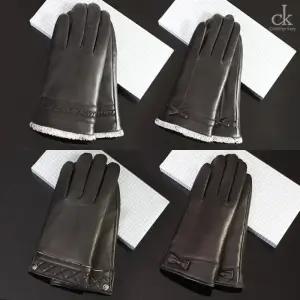 크리스찬케리 남성 여성 터치 가죽장갑 특대사이즈 극세사 내부 기모 방한 스마트터치 장갑 양가