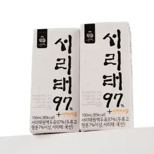 두보원 서리태97+두유 48입/프리미엄검은콩 국산서리태콩 100%,고단백,벌꿀함유 콩물 콩국수