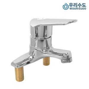 우리수도 LCS 세면 투홀 4인치 세면기 세면대 욕실 화장실 수도꼭지
