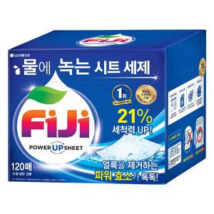 피지 시트세제(120매) 세탁세제 물에녹는 시트 드럼용 일반용 통돌이용 종이