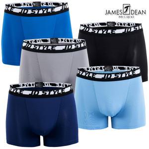 제임스딘 남성 빅사이즈 쿨 기능성 스판 드로즈 사각팬티 5종 세트