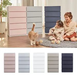 샤바스 컬러스토리 서랍장 수납장 와이드600 5단