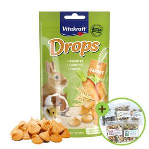 비타크래프트 캐럿 드롭스 햄스터 토끼 영양간식 75g