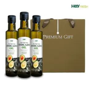 [선물세트]100% 엑스트라버진 아보카도오일 선물박스포장 3병 x 250ml 총750ml