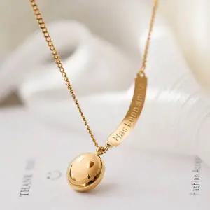 써지컬스틸 스윗목걸이 미소 더블 스마일 여성패션목걸이