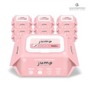 꿈토리물티슈 뉴넉넉한 점프 부드러운 도톰한 엠보싱 저자극 아기 캡형 10팩,20팩