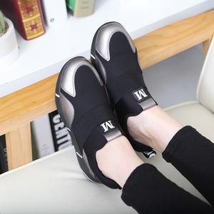 캐주얼 발 편한 키높이 쿠션 밴딩 푹신한 여자 여성 운동화 슬립온 런닝화 워킹화 신발 5cm G855