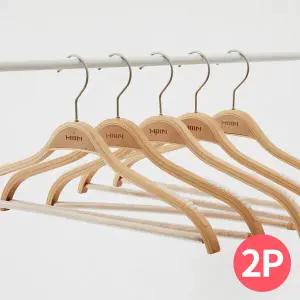 한샘 2개세트 포플러 우드 상의용 5P 옷걸이