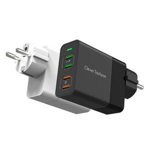 [클레버] 타키온 60W 4포트 접지형 퀵차지3.0 고속 멀티충전기 GA4QC