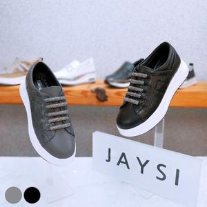 [제이시]제이시 소가죽 여성 스니커즈 밴딩 슬립온 K047