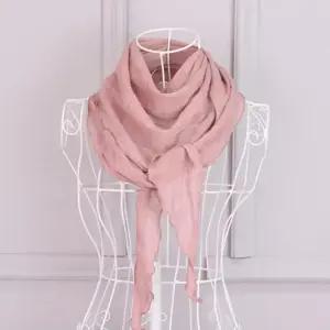 여성 파스텔 쁘띠 면 목 스카프 180x40cm 무지 배색 미니 봄 가을