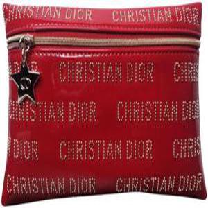 크리스찬 디올 스터드 파우치 레드 디올뷰티 화장품 파우치