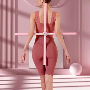 [런웨이브]회전 십자 스트레칭봉 자세 교정 헬스 요가 소품 바디 균형 스트레칭