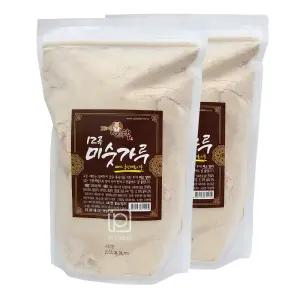 지리산 착한농부 국산원료 12곡미숫가루1kg x 2개