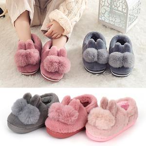 보송래빗 아동 털실내화 / 초등 유아 방한 실내화