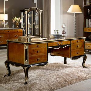 유캐슬 벤티 엔틱 원목 서재 책상 데스크