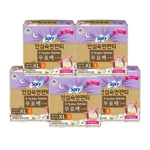 바디피트 소피 안심숙면팬티 입는생리대 무표백 XL 4P x 5개