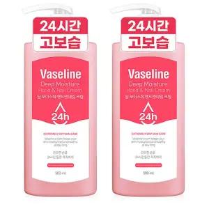 [바세린]24h 딥 모이스춰 핸드 앤 네일 크림 500ml 2개 (주름개선 기능성)