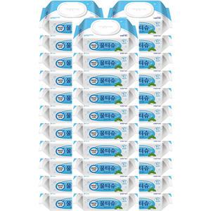 깨끗한나라 물티슈 페퍼민트 블루 캡형 60+6매x32개