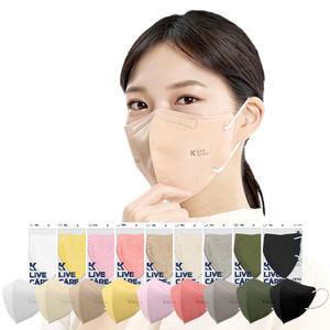 케이라이브케어 KF94 새부리형 컬러 대형,중형,소형 5매입 25매