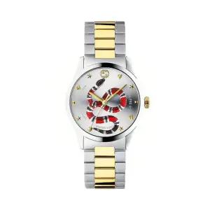 GUCCI YA1264075 G타임리스 남녀공용 메탈 쿼츠 38mm