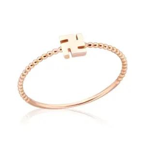 갤러리아 [비앤비골드] 18K 볼볼링 4mm 종교 만자 반지 RSS38771