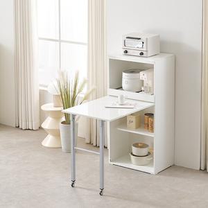 렌지대식탁 접이식 폴딩테이블 콤비 수납 확장 원룸