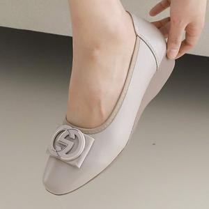 [더힐][더힐슈즈] 소가죽 웨지굽 여성여자 로퍼 플랫슈즈 단화 정장화 3cm sjperu-S161