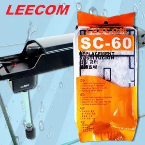 다팜아쿠아 리컴 SC-60 600 사이즈 일체형 어항 상면 여과기 호환 가능 3중 리필 필터 2개입