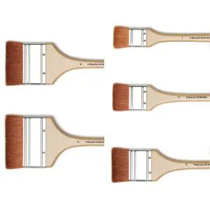 화홍 132 배경붓 백붓 평붓 1호/2호/3호/4호/5호 천연모 낱자루 전문가용 빽붓