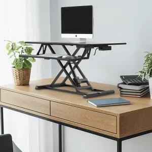 이지마운트 전동 모션 스탠드 스탠딩 데스크 책상 높이조절 듀얼 모니터 95cm 사이즈 EZ WSD-EV950D