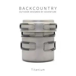 백컨트리 티타늄 포트세트 코펠세트 캠핑 백패킹 티타늄 경량 코펠
