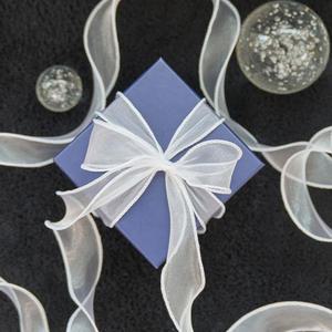 길그리 망사 샤 오간디 꽃다발 선물 포장 리본