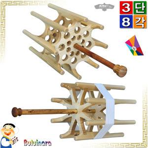 팔각 나무얼레 8각 전통얼레 민속얼레 방패연 자세 연날리기