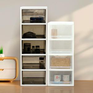 맥스 4단 서랍장 플라스틱 슬림 틈새 수납장 옷장 인테리어