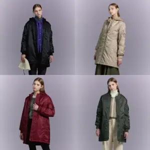 여성 장기모 패딩 항공점퍼 1종  FWC-1)