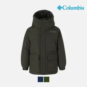 [컬럼비아]키즈 멀티 포켓 하프패딩_카키 (C54-YKD304)